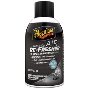 רימון מנטרל ריחות - "כרום שחור" - Meguiar's Whole Car Air Re-Fresher