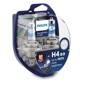 זוג נורות הלוגן PHILIPS RacingVision GT200 – H4