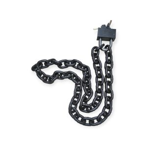 סט שרשרת מחוסמת G80 + מנעול – קוטר 13 מ"מ, אורך 2 מטר + מנעול תלייה 16 מ"מ