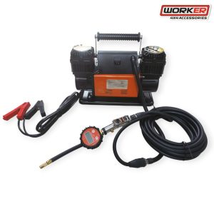 קומפרסור לרכב - 300 ליטר WORKER 4X4 עם פרסוסטט ואקדח