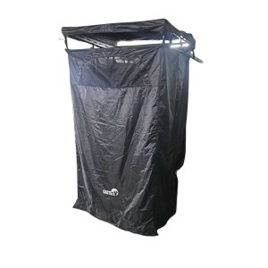 אוהל מקלחת פרימיום לצד הרכב כולל כיסוי עליון, רצפה ותאורה פנימית CACTUS⁩