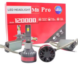 זוג נורות טורבו לד 9012 לרכב – M8 PRO דגם 120000