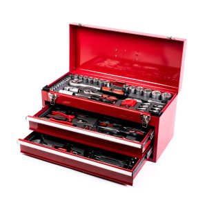 ארגז כלים מקצועי ROHER TOOLS עם מגירות – 107 חלקים