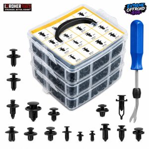 סט 620 קליפסים לרכב + חולץ מבית ROHER TOOLS